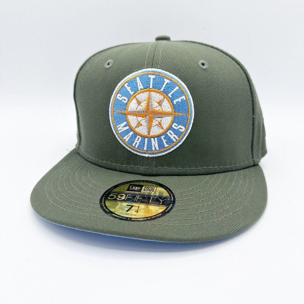 New Era Seattle Mariners 59FIFTY Fitted Hat Cap Super Bloom 30 Year Patch 7 1/4